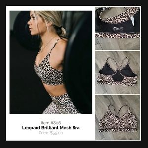 Zyia Leopard Brilliant Mesh Bra XXXL
